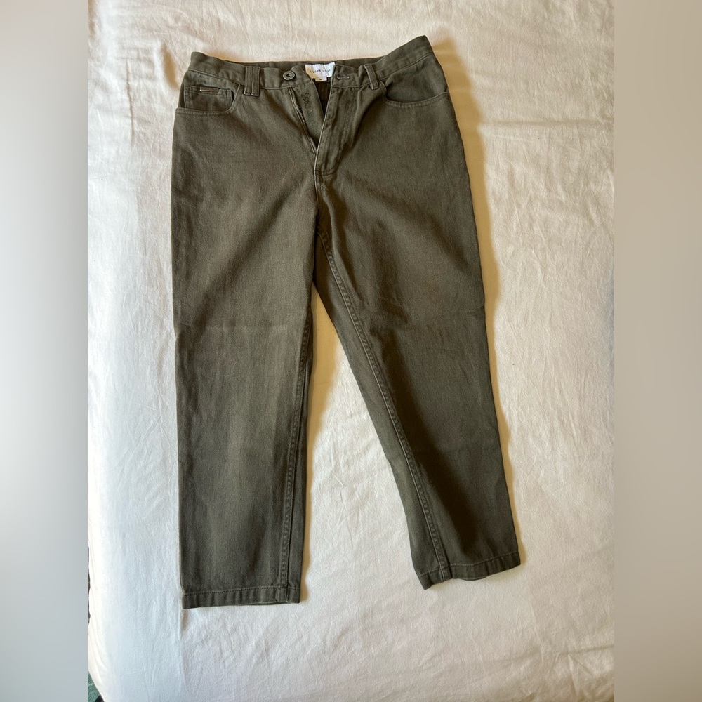 I Love Ugly Men’s Medium, Olive green cropped pants